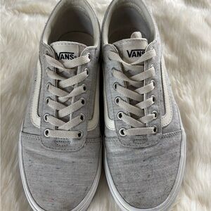 Vans Old Skool Jersey Grey & Speckled Skate Shoes size 9, WOMEN